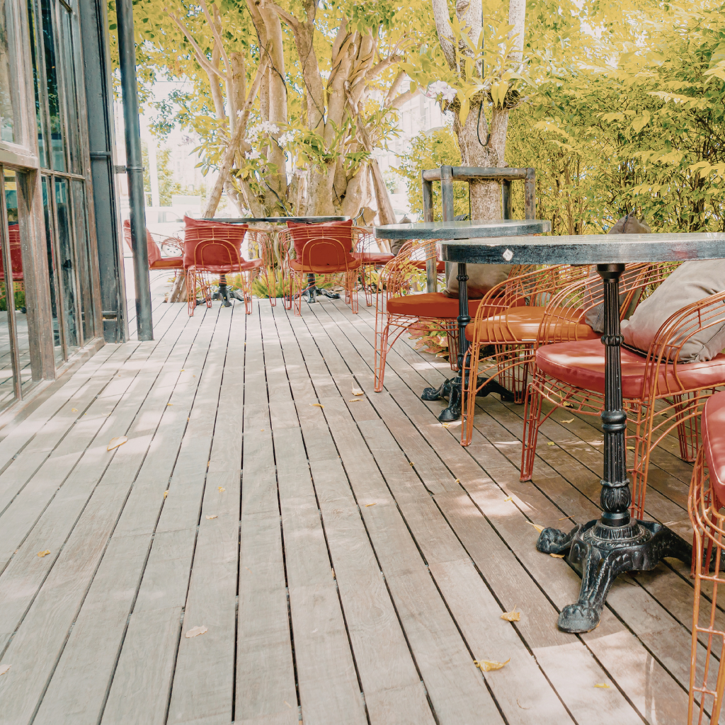 New Decked Patios in Heswall